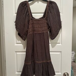 Free People Brown Mini Dress
